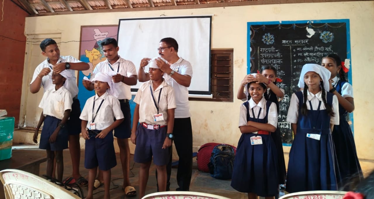 ओझर विद्यामंदिरमध्ये प्रथमोपचार प्रशिक्षण शिबिर उत्साहात संपन्न