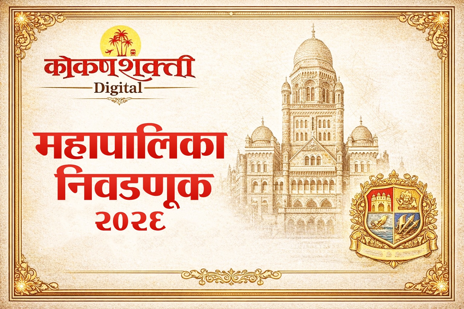 राज्यातील २९ महानगरपालिका निवडणूक क्षेत्रात १५ जानेवारी रोजी सार्वजनिक सुट्टी जाहीर