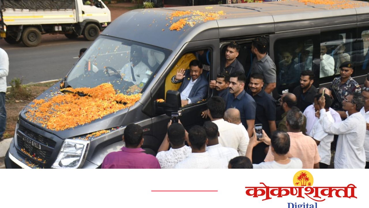 खा. नारायणराव राणेंचे जिल्ह्याच्या सीमेवर ऐतिहासिक अभूतपूर्व जल्लोषी स्वागत, दादा’च्या स्वागतासाठी कार्यकर्त्यांचा जनसागर उसळला | फोटो फिचर