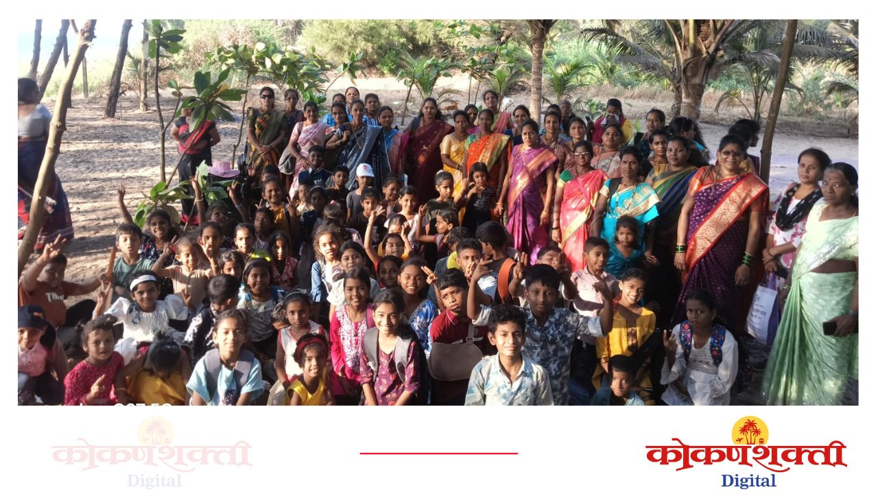 केंद्र शाळा आचरे नं. १ च्या विद्यार्थ्यांनी निसर्गाच्या सानिध्यात घालवला एक दिवस