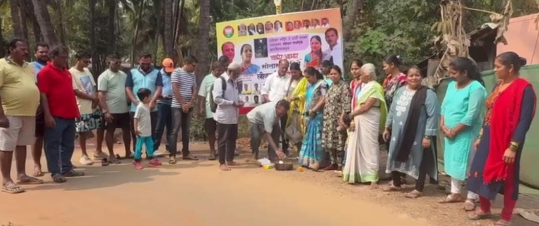 दांडेश्वर मंदिर ते दांडी शाळा रस्ता झाला प्रकाशमान, भाजप नगरसेविका  सौ. अन्वेषा आचरेकर  यांच्या पाठपुराव्याने १९ सौर पथदिव्यांचे लोकार्पण