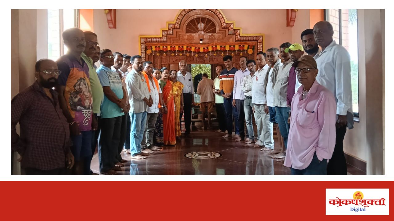 मालोंड बेलाची वाडी येथील श्री देव नारायणाला साकडे घालून शिवसेना उद्धव बाळासाहेब ठाकरे पक्षाच्या प्रचाराला शुभारंभ