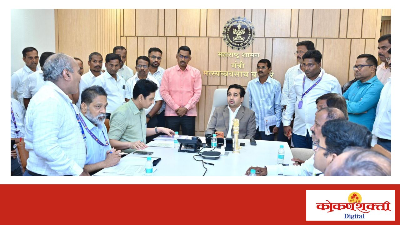 कोकणातील आंब्यावरील नैसर्गिक आपत्तीचा योग्य अहवाल सादर करा – पालकमंत्री नितेश राणे