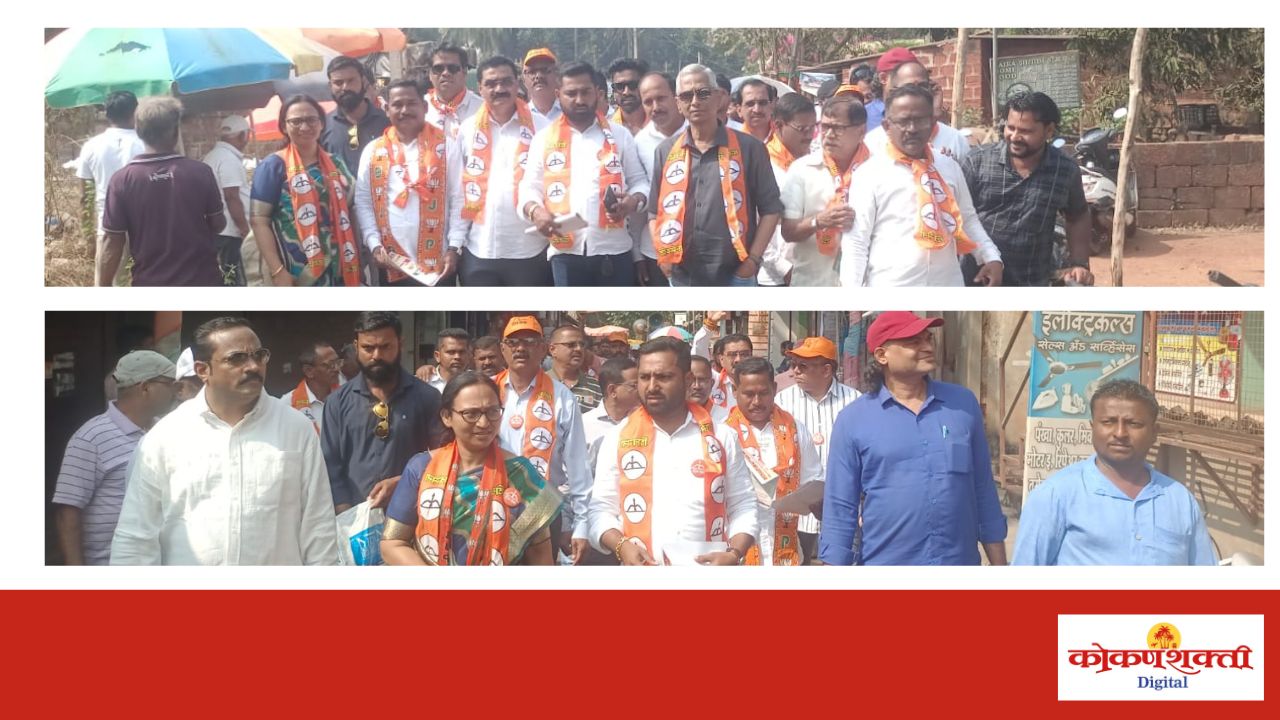 आचरा विभागात शिवसेना-भाजप-राष्ट्रवादी महायुतीच्या प्रचार रॅलीला उत्स्फूर्त प्रतिसाद; बाजारपेठ दणाणली घोषणांनी