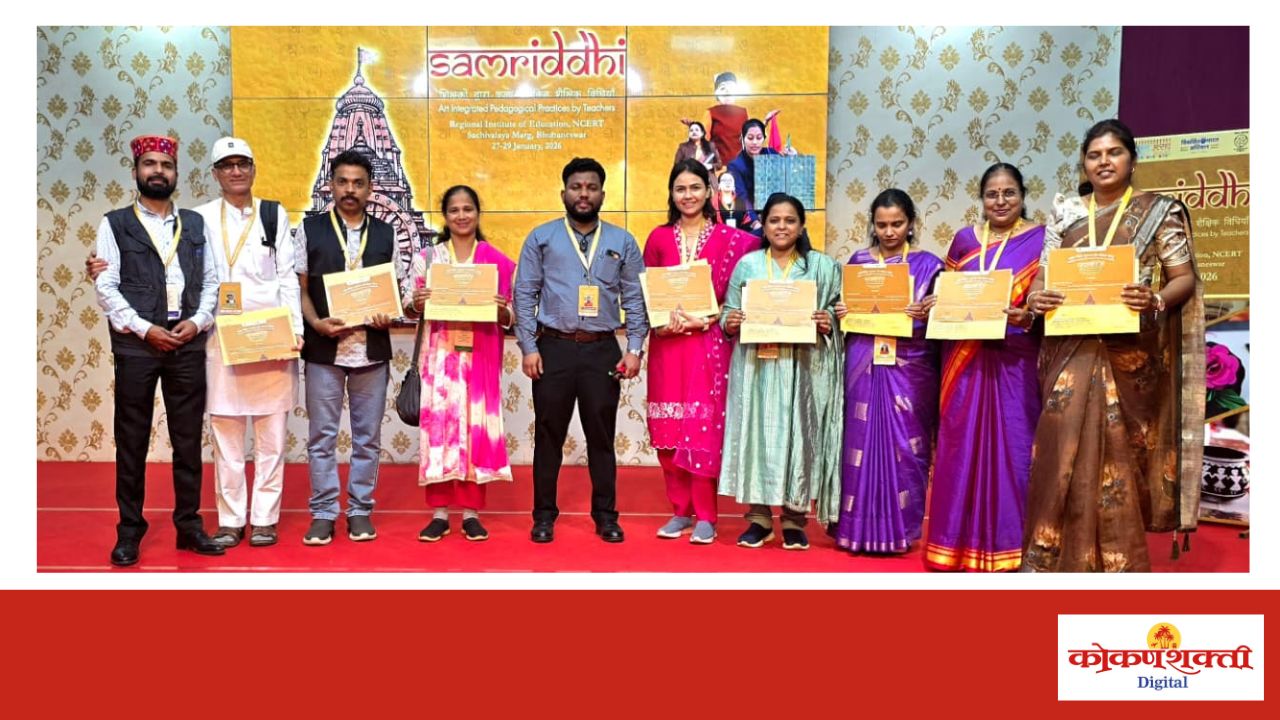 राष्ट्रीय समृद्धी स्पर्धेत वराडकर हायस्कूलची उत्तुंग झेप; कलाशिक्षक समीर आणि सिमरन चांदरकर यांचा राष्ट्रीय स्तरावर गौरव