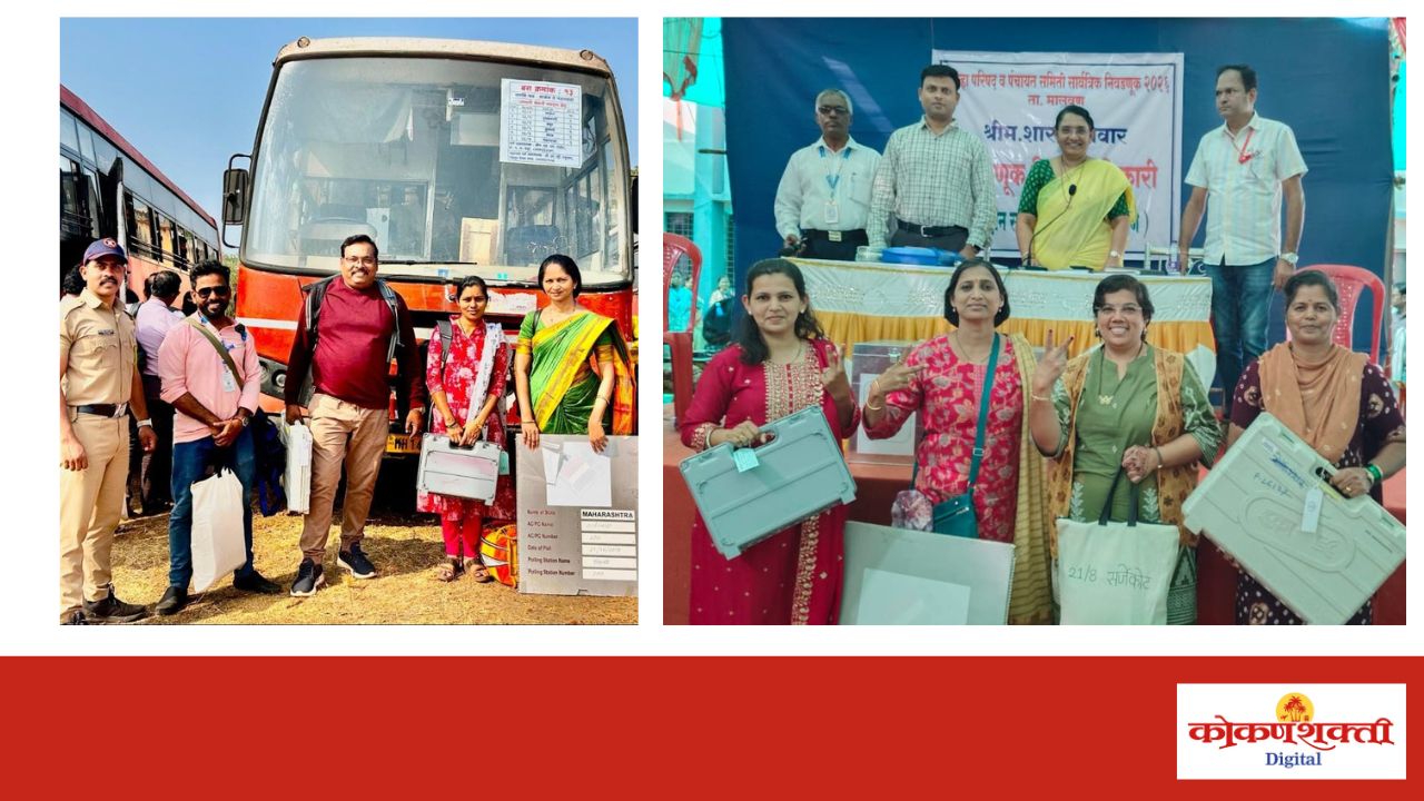 Election news | जिल्हा परिषद आणि पंचायत समिती निवडणुकांसाठी यंत्रणा सज्ज, मतदान यंत्रे रवाना