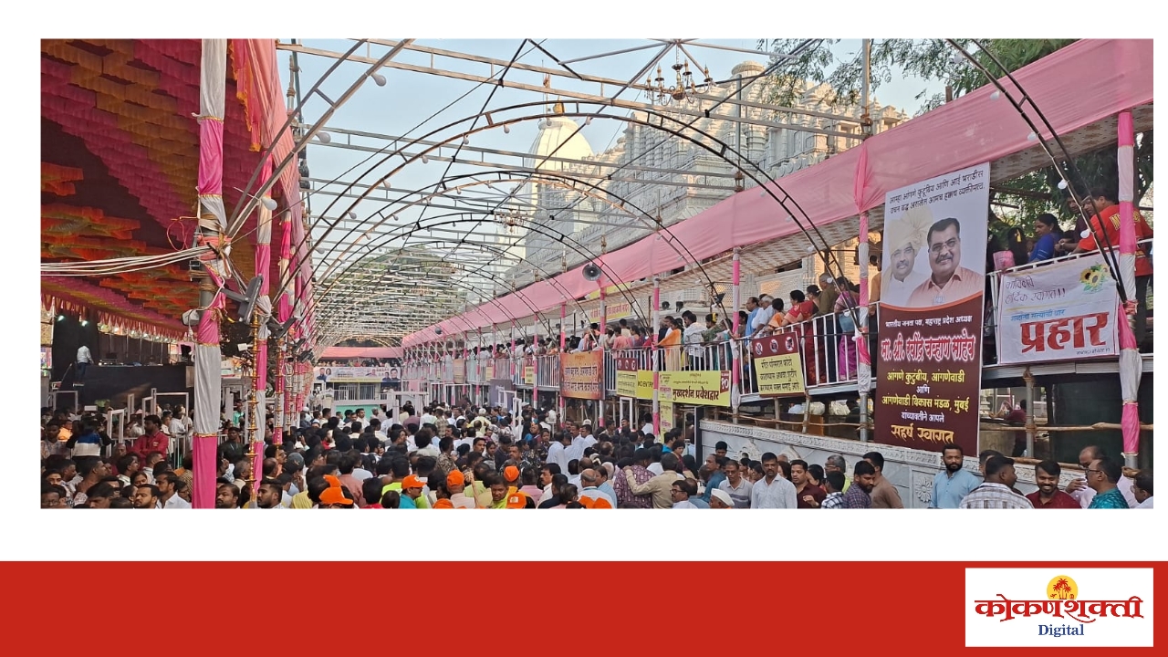 फोटो फिचर |  श्रीक्षेत्र आंगणेवाडीत यात्रोत्सवाचा मंगलारंभ