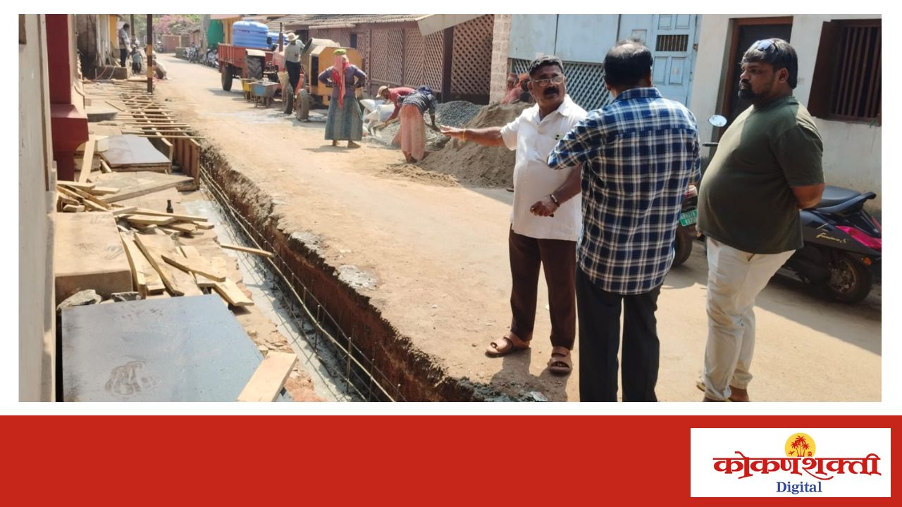 बांधकाम सभापती सहदेव बापर्डेकर यांच्याकडून मालवणातील विकास कामांची पाहणी