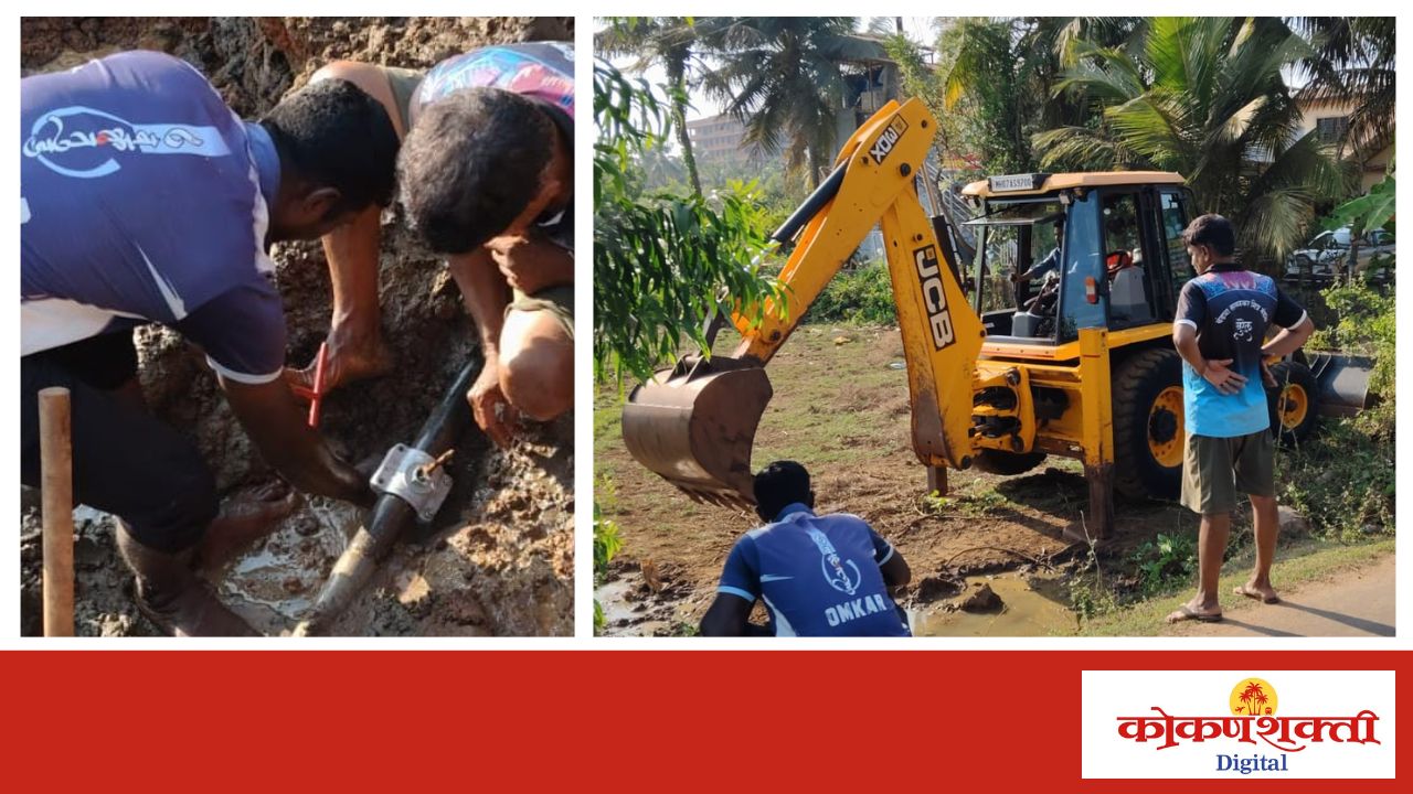 मालवणमध्ये पाण्याचा अपव्यय रोखण्यासाठी उपनगराध्यक्ष दीपक पाटकर यांची पुढाकार, स्वखर्चातून ३० वर्षे जुने गेटव्हॉल्व दुरुस्ती