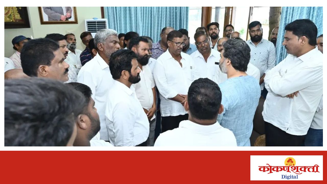 आमदार निलेश राणे यांची मच्छिमार बांधवांसोबत समस्यांबाबत चर्चा