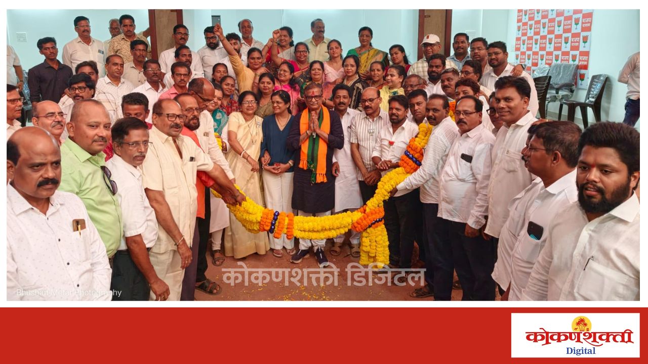 आम. प्रमोद जठार यांचे मालवणात भाजप कार्यकर्त्यांकडून जंगी  स्वागत