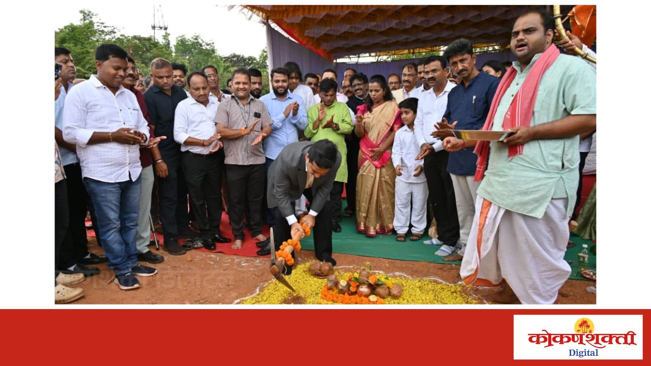 पत्रकार गृहनिर्माण प्रकल्प भूमिपूजन व गुणवंत पाल्यांचा गौरव सोहळा संपन्‍न